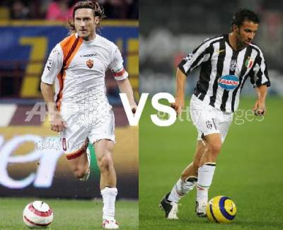 delpiero vs totti